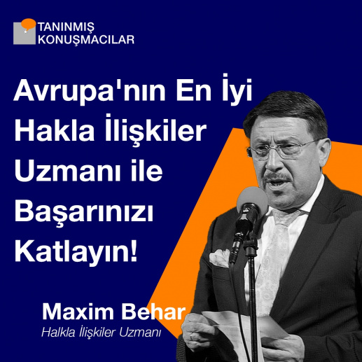 Максим Бехар е сред най-видните оратори от цял свят според турската агенция Tanınmış Konuşmacılar