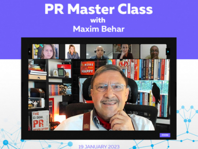 Максим Бехар говори за ефективните PR практики през 2023 г. на глобален майсторски клас
