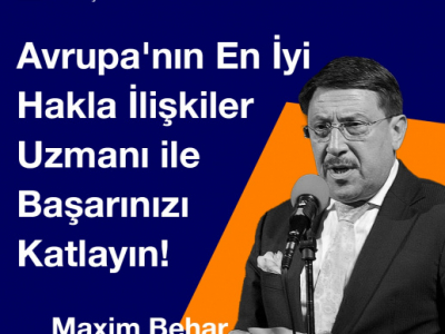 Maxim Behar is Among the Most Prominent Speakers Globally According to the Turkish Agency Tanınmış Konuşmacılar