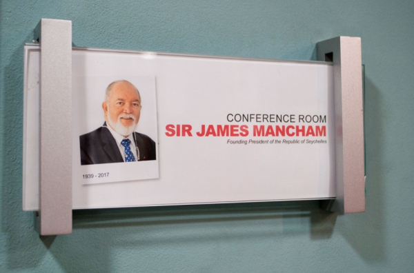 The M3 Conference Room Officially Named after Sir James Mancham