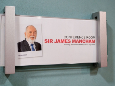 The M3 Conference Room Officially Named after Sir James Mancham