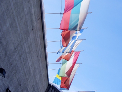 The Bulgarian Flag at 2015 World Communication Forum in Davos