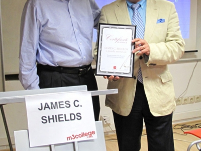 Management Guru James Shields - honorary member of the Board of M3 Communications