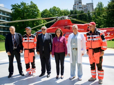 University Hospital Lozenetz presented their newest service: emergency medical helicopter