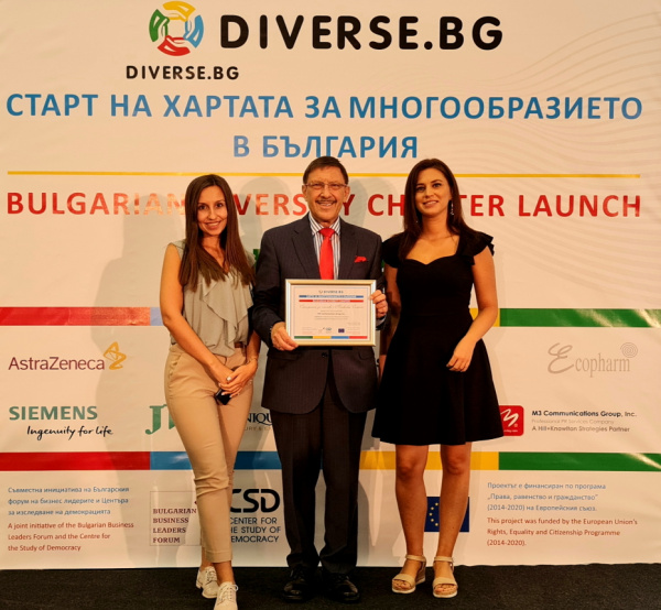 M3 Communications Group, Inc. сред основателите на първата българска Харта за многообразие