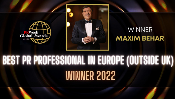 PRWeek обяви Максим Бехар за най-добър PR професионалист в Европа за 2022 г.