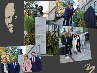Откриване на пъврия паметник на Нелсън Мандела в България