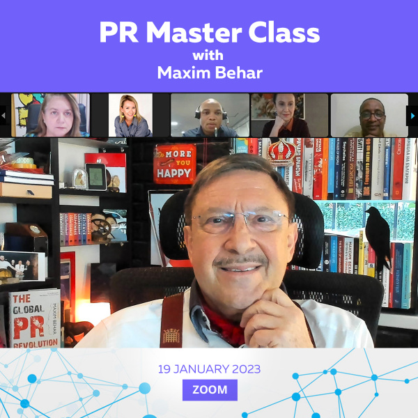 Максим Бехар говори за ефективните PR практики през 2023 г. на глобален майсторски клас