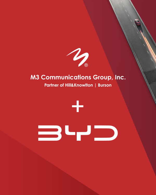 M3 Communications Group, Inc. е новата комуникационна агенция на BYD в България