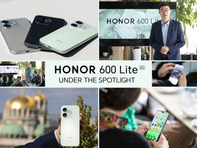 Смел дебют за HONOR 600 Lite: Новата „рок звезда“ сред смартфоните беше представена в София