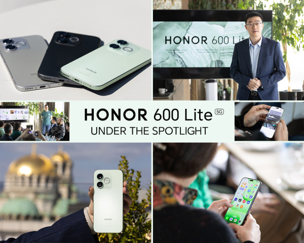 Смел дебют за HONOR 600 Lite: Новата „рок звезда“ сред смартфоните беше представена в София