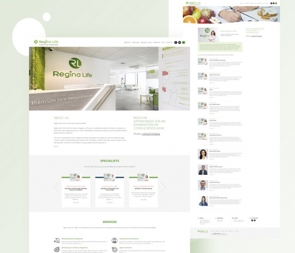 Our #M3WebGurus with New Successful Web Project for Regina Life Clinic