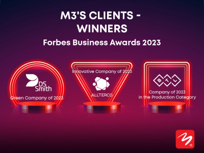 M3 Communications Group's clients Allterco, BTL Industries and DS Smith Bulgaria are the winners of the prestigious Forbes Business Awards 2023