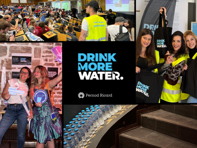 „Drink More…Water” with Pernod Ricard
