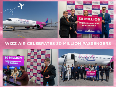 Wizz Air Celebrates 30 Million Passengers in Bulgaria