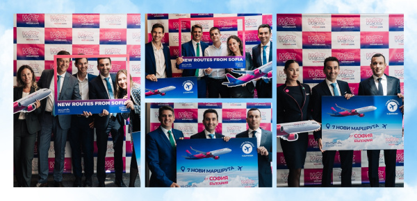 Wizz Air flies even further: Seventh aircraft and seven new destinations from Sofia