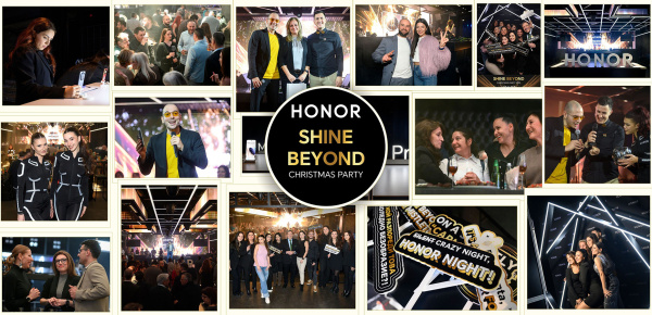 HONOR Shine Beyond Christmas Party: A Night of Success and Holiday Magic ✨